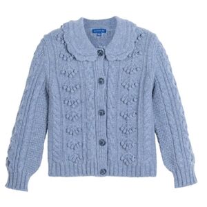 Maison Me Annaleise Cardigan Wool Denim Blue 6-7Y